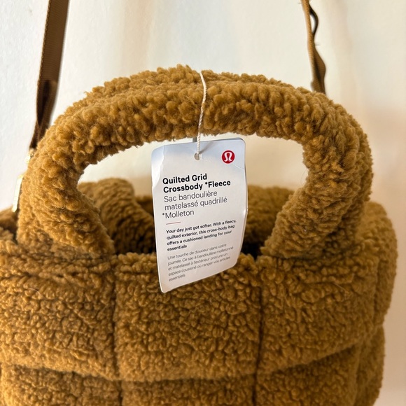 Lululemon Quilted Grid Crossbody Bag 5L – Fleece – Burnt Caramel (Brown) – NWT - Picture 8 of 14